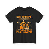 Super Cool Grandpas Play Drums T-Shirt