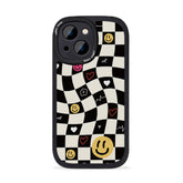 Checkered Smiley iPhone Case