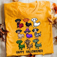 Happy Hallowiener Funny Dachshund Shirt