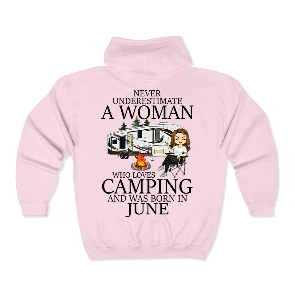 Never Underestimate a June Woman Hoodie