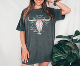 Boho Cow Skull Shirt