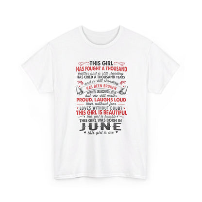 This girl was born in June this girl is me, birthday Shirt