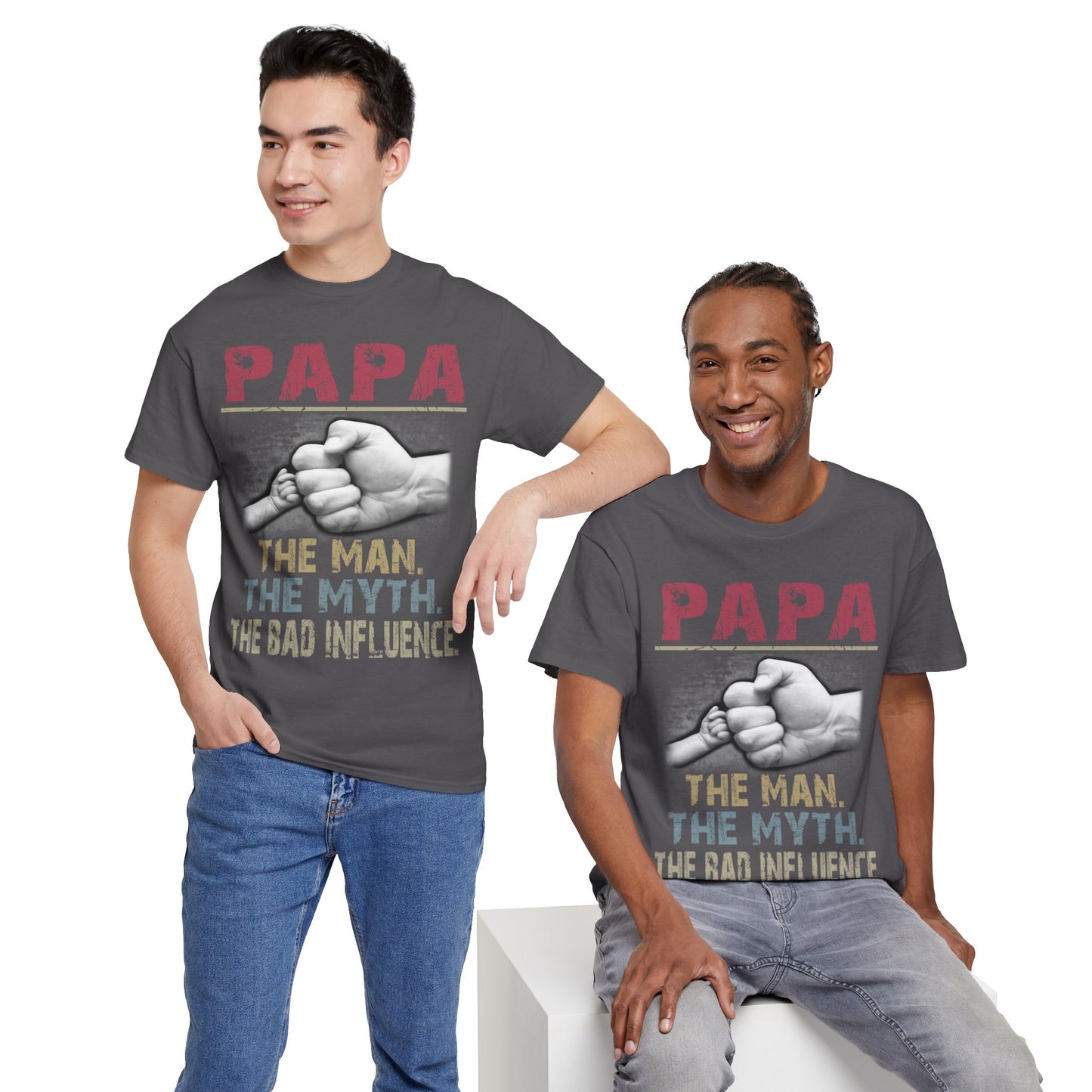 Papa The Man The Myth The Bad Infuence Shirt