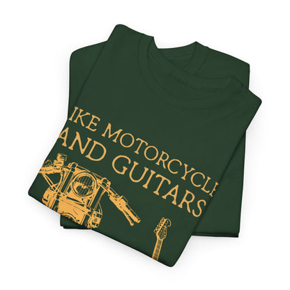 I Like Motorcycles And Guitars And Maybe 3 People Shirt