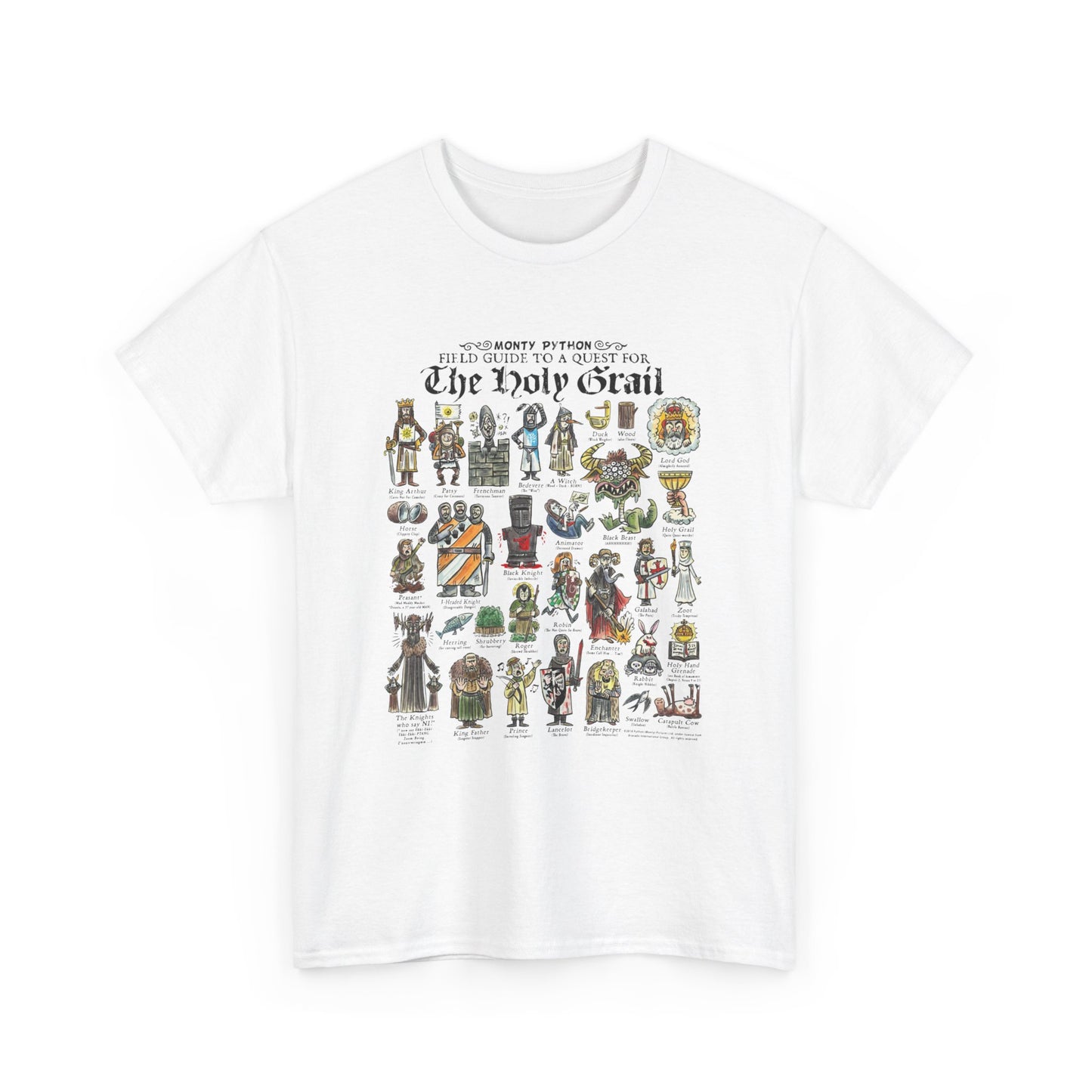 Monty Python Field Guide To A Quest For The Holy Grail T-Shirt