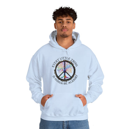 Hippie Every Little Thing Is Gonna Be Alright Hoodie