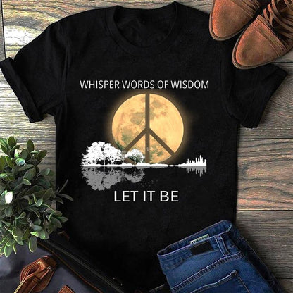 Whisper Words of Wisdom Let It Be Guitar Lake Shadow Shirt