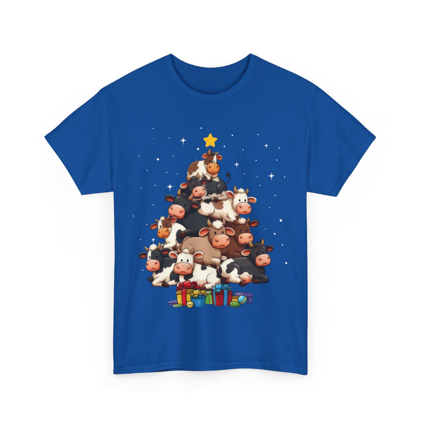 Cow Christmas Tree Shirt