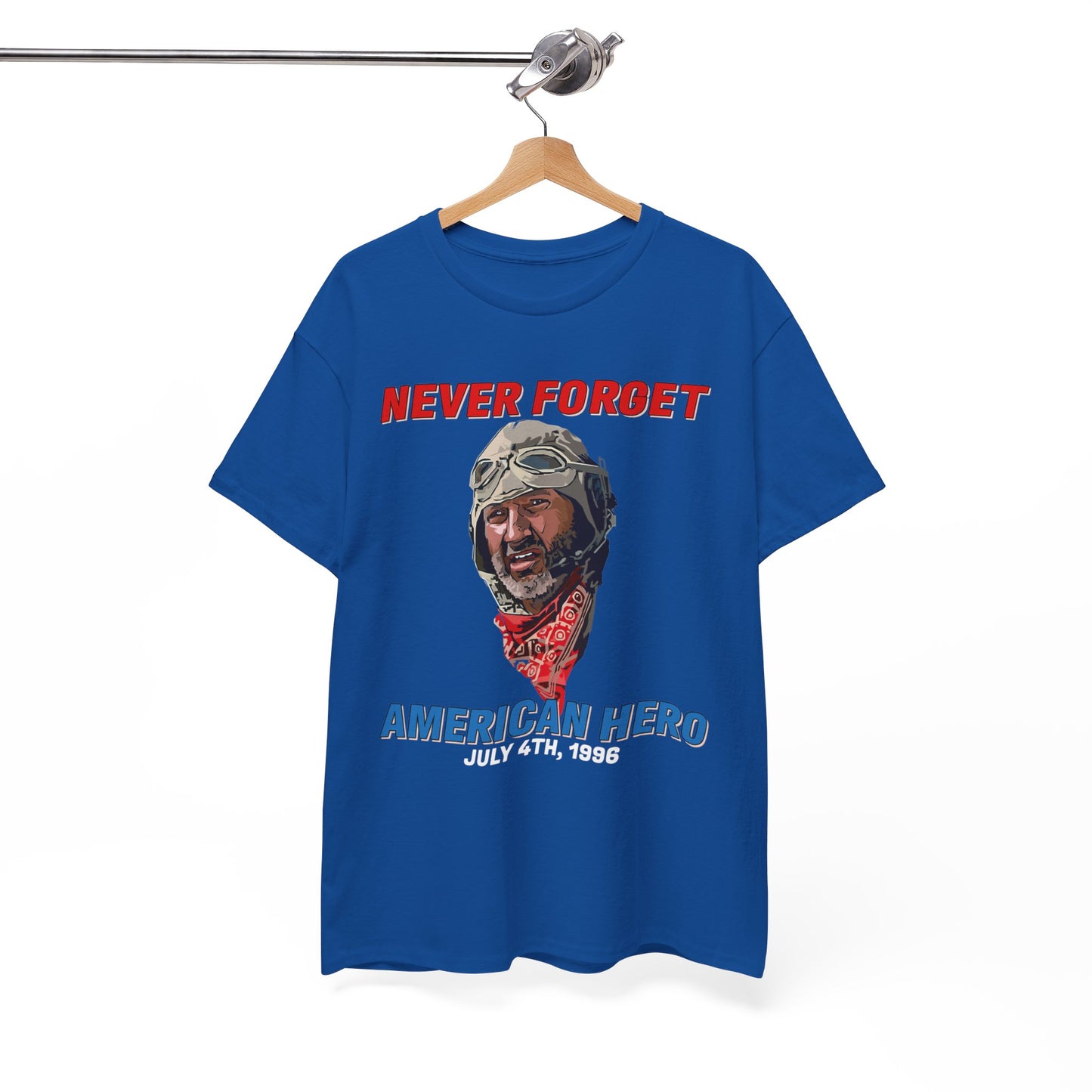 Never Forget American Hero Shirt, 4th Of July 1996, Russell Casse shirt, Randy Quaid, Independence Day