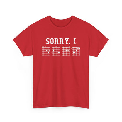 Sorry I DGAF guitar Shirt