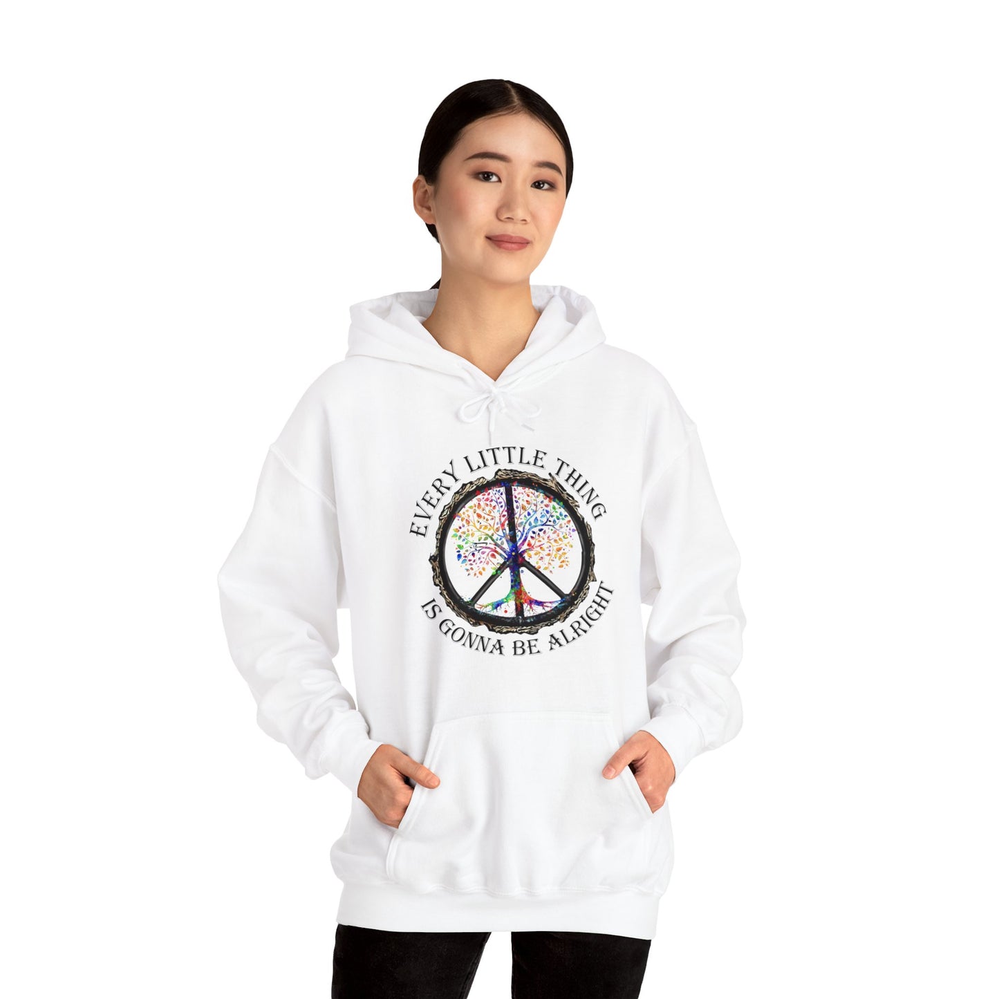 Hippie Every Little Thing Is Gonna Be Alright Hoodie