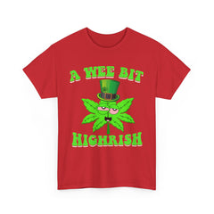 A Wee Bit Highrish St Patrick's Day Weed Marijuana Funny T-Shirt