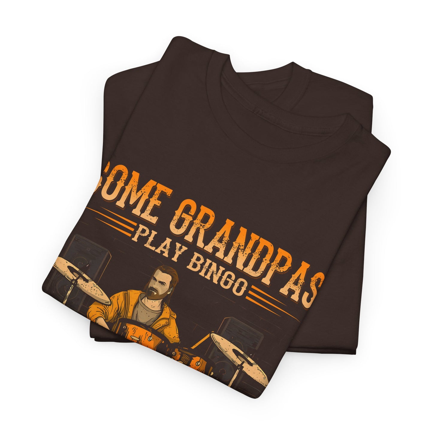 Super Cool Grandpas Play Drums T-Shirt