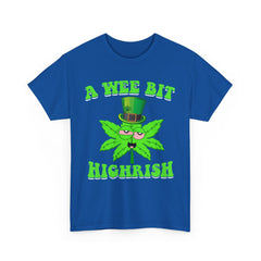 A Wee Bit Highrish St Patrick's Day Weed Marijuana Funny T-Shirt