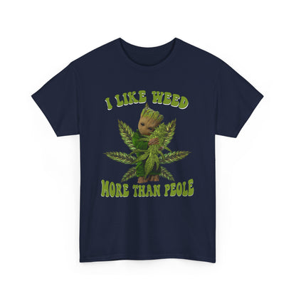 I Like Weed More Than People T-Shirt