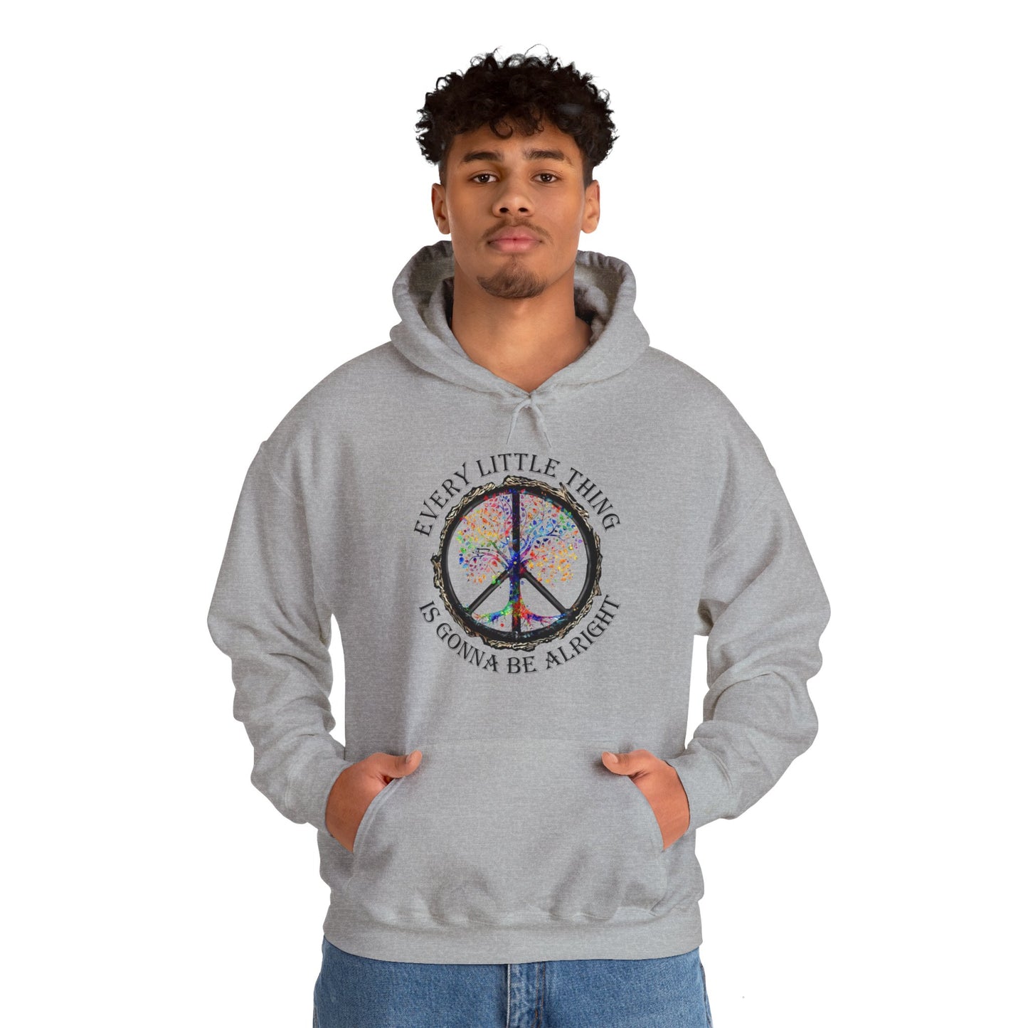 Hippie Every Little Thing Is Gonna Be Alright Hoodie