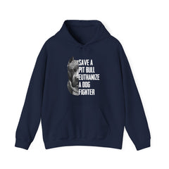 Pit Bull Lovers, Save A Pit Bull Euthanize A Dog Fighter Hoodie