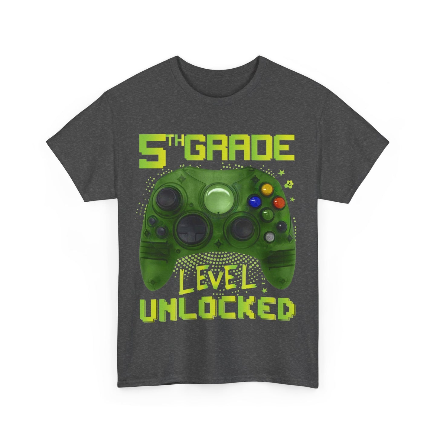 5th Grade Level Unlocked Video Gamer Back to School T-Shirt