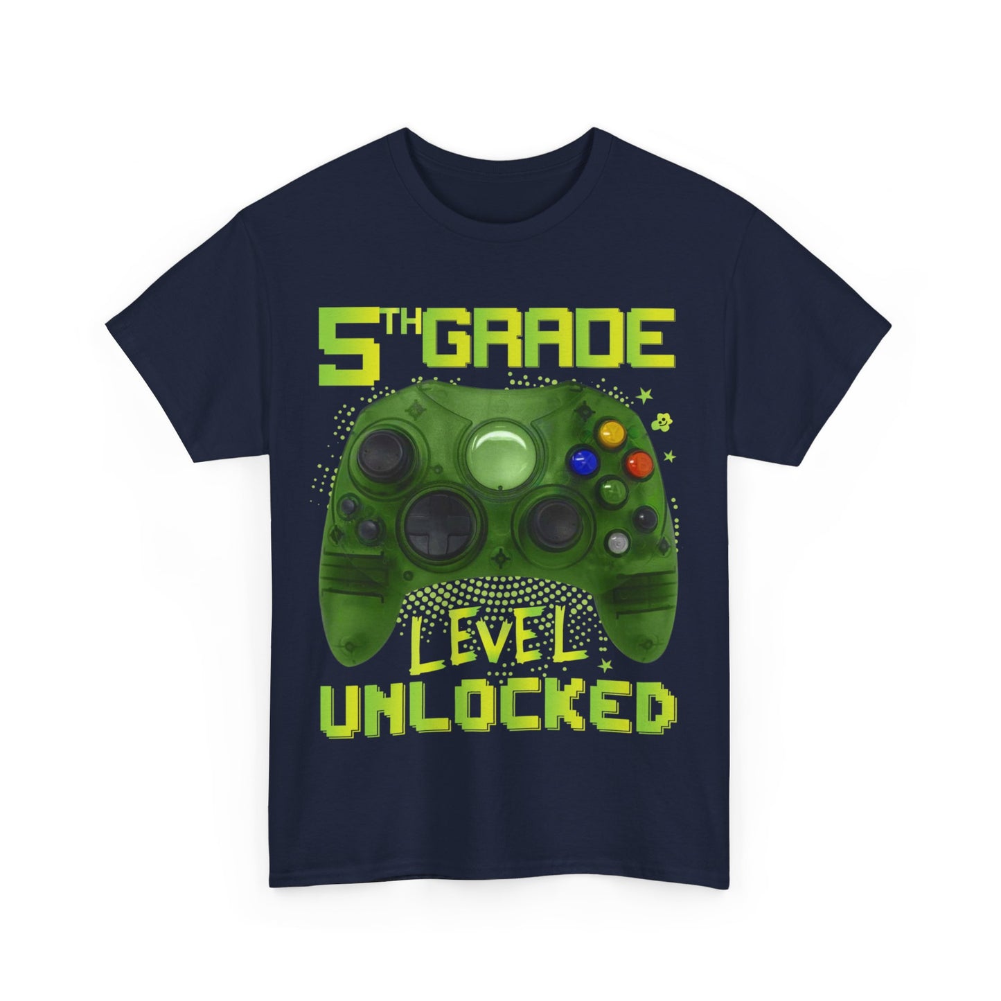 5th Grade Level Unlocked Video Gamer Back to School T-Shirt