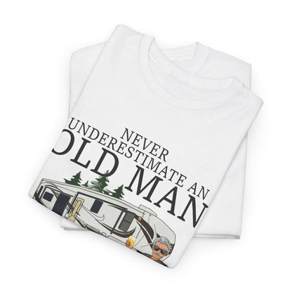 Never Underestimate An April Old Man Who Loves Camping Shirt