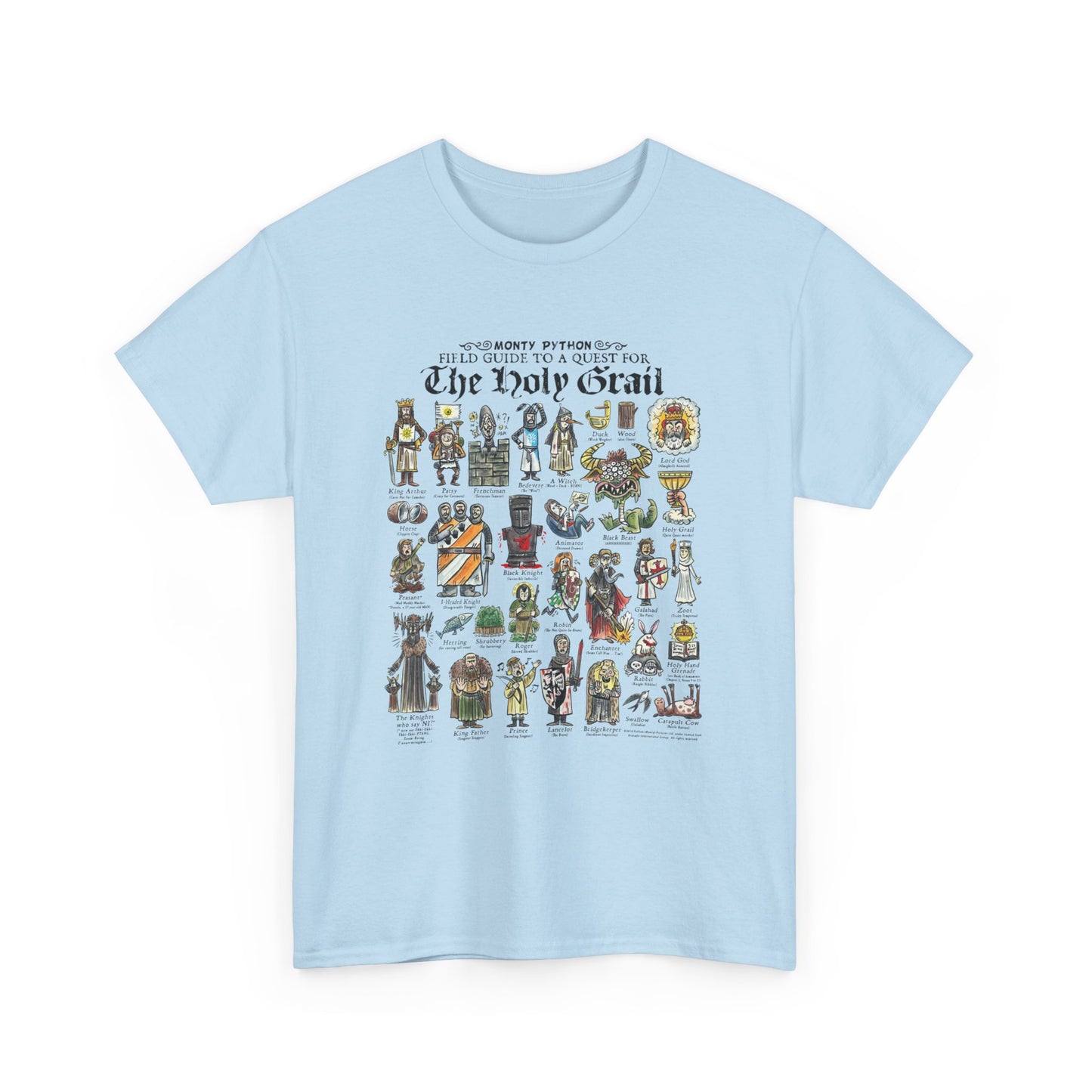 Monty Python Field Guide To A Quest For The Holy Grail T-Shirt