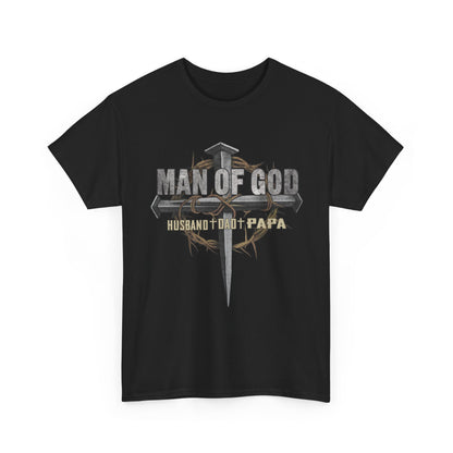 Man of God Husband Dad Papa Shirt