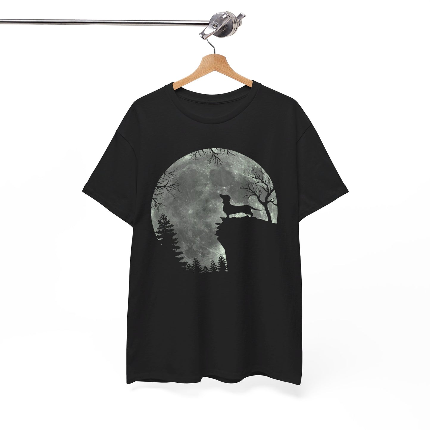 Dachshund And Moon Halloween Shirt