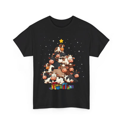 Cow Christmas Tree Shirt