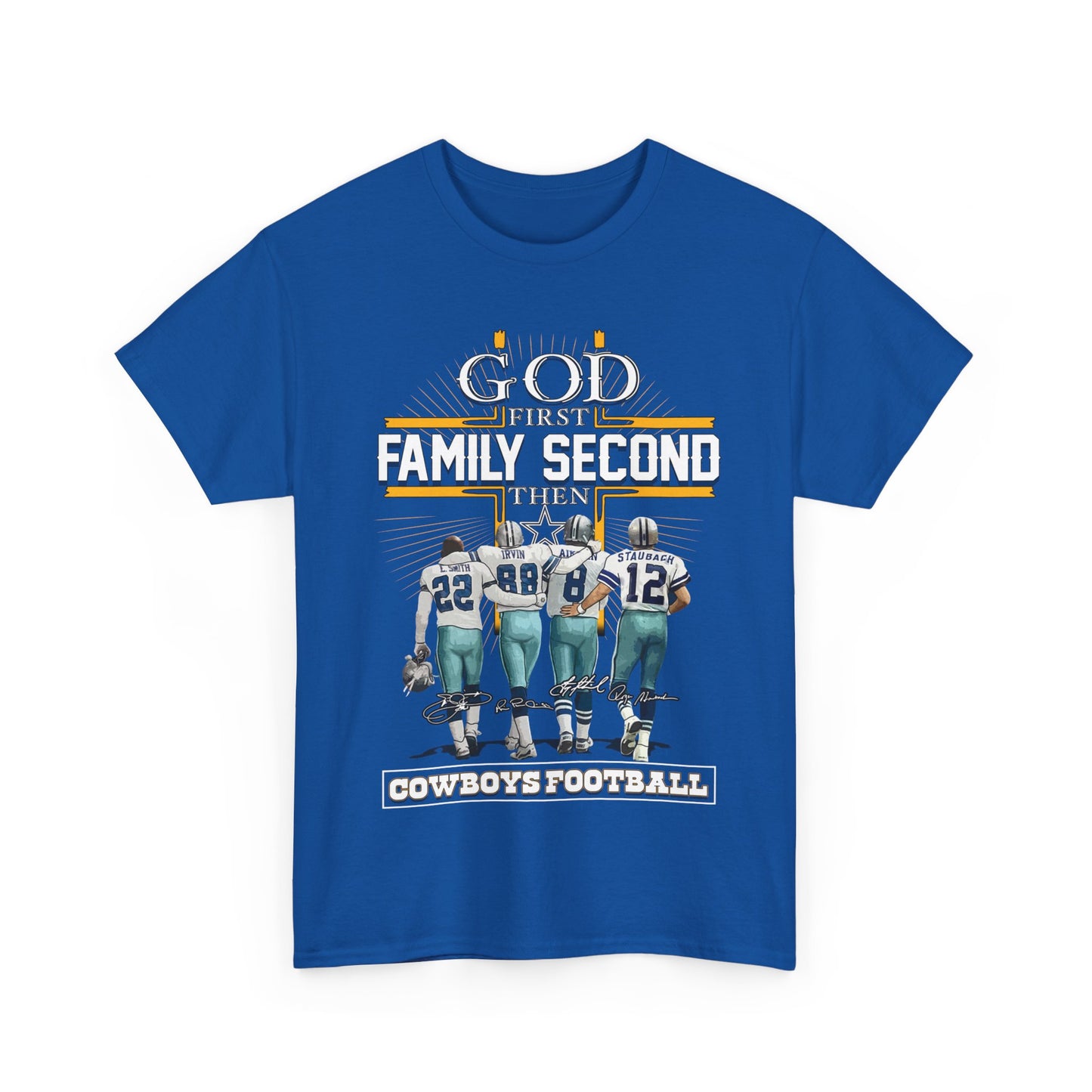 God first family second then cowboys football Shirt