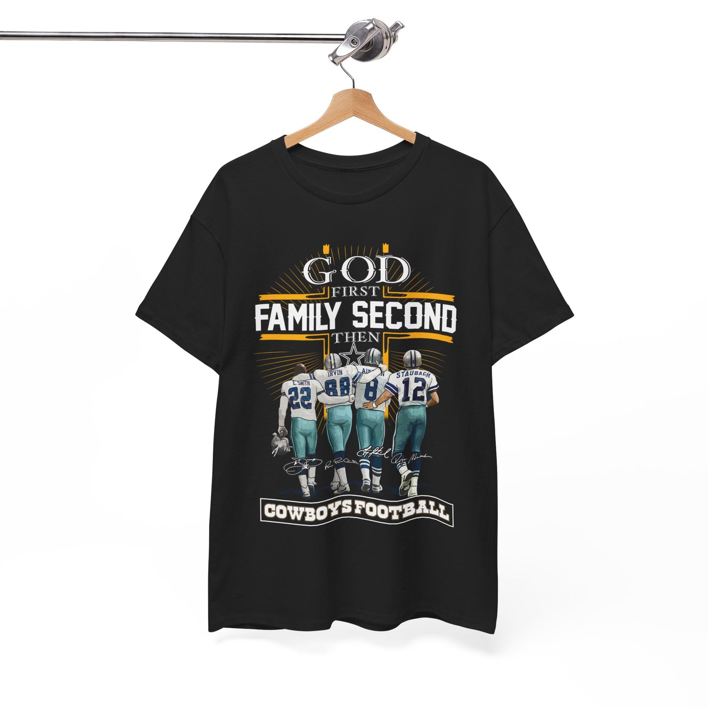 God first family second then cowboys football Shirt