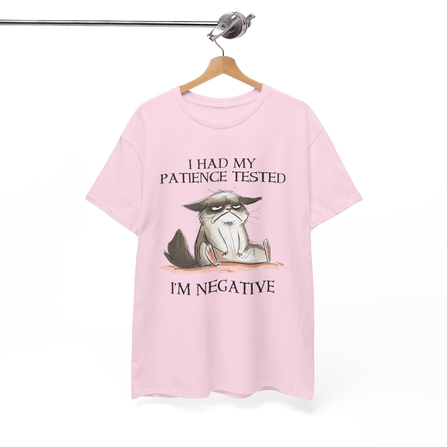 Cat I Had My Patience Tested I'm Negative Shirt