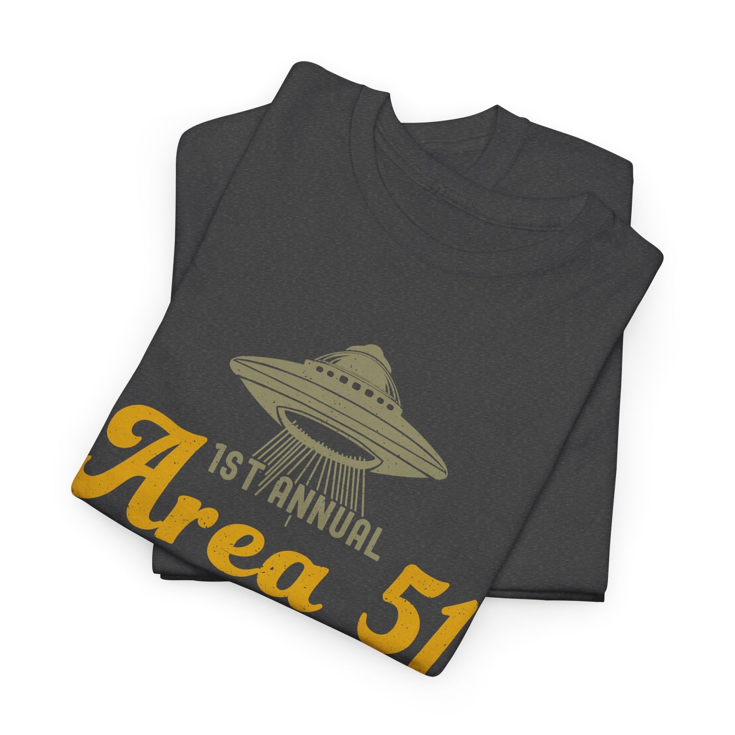 1st Annual Area 51 5K Fun Run Funny Retro Alien Shirt