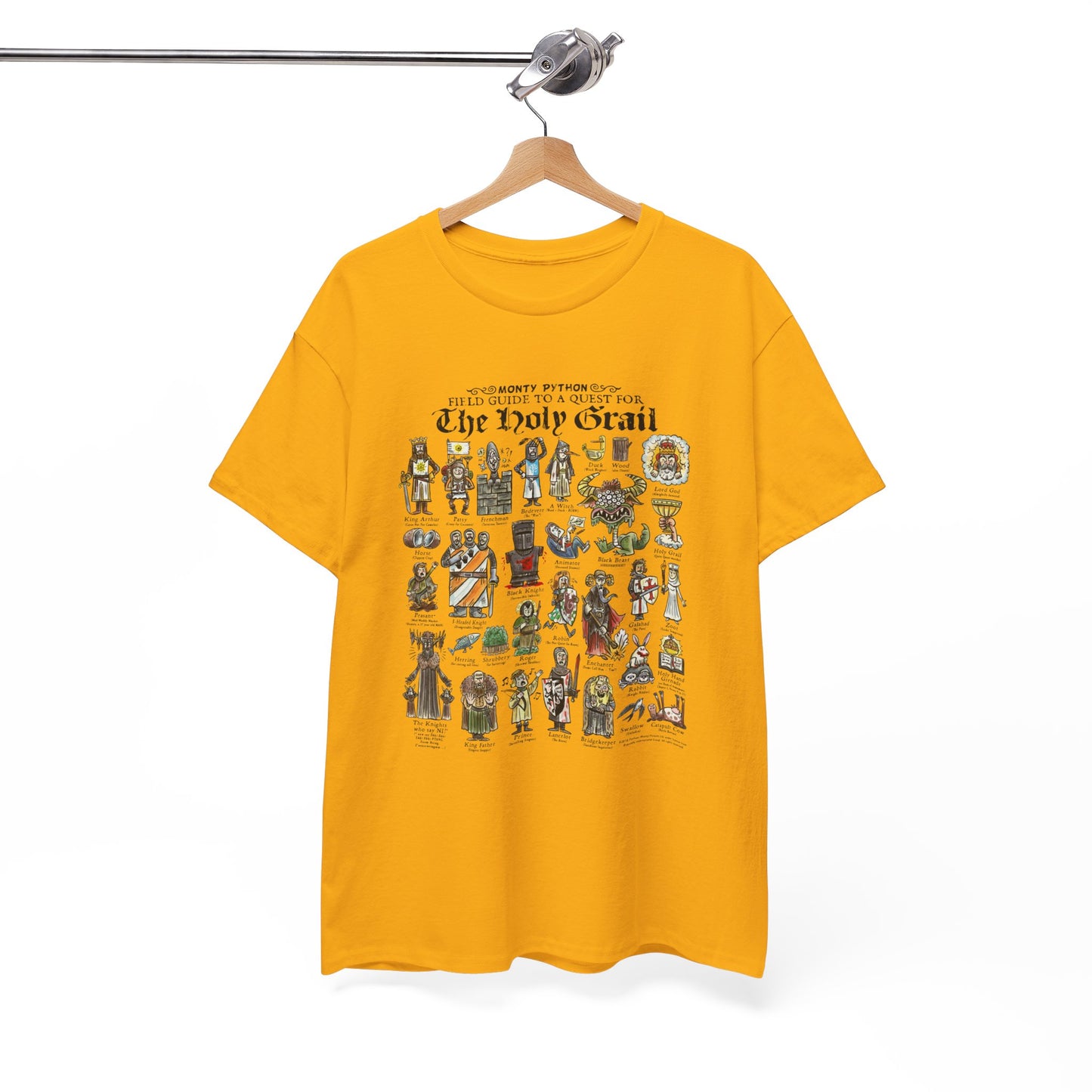 Monty Python Field Guide To A Quest For The Holy Grail T-Shirt