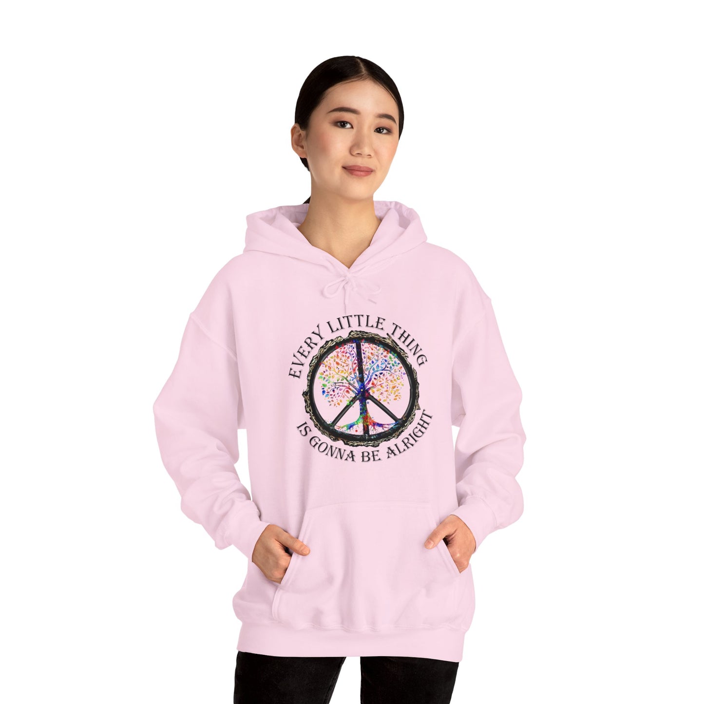 Hippie Every Little Thing Is Gonna Be Alright Hoodie