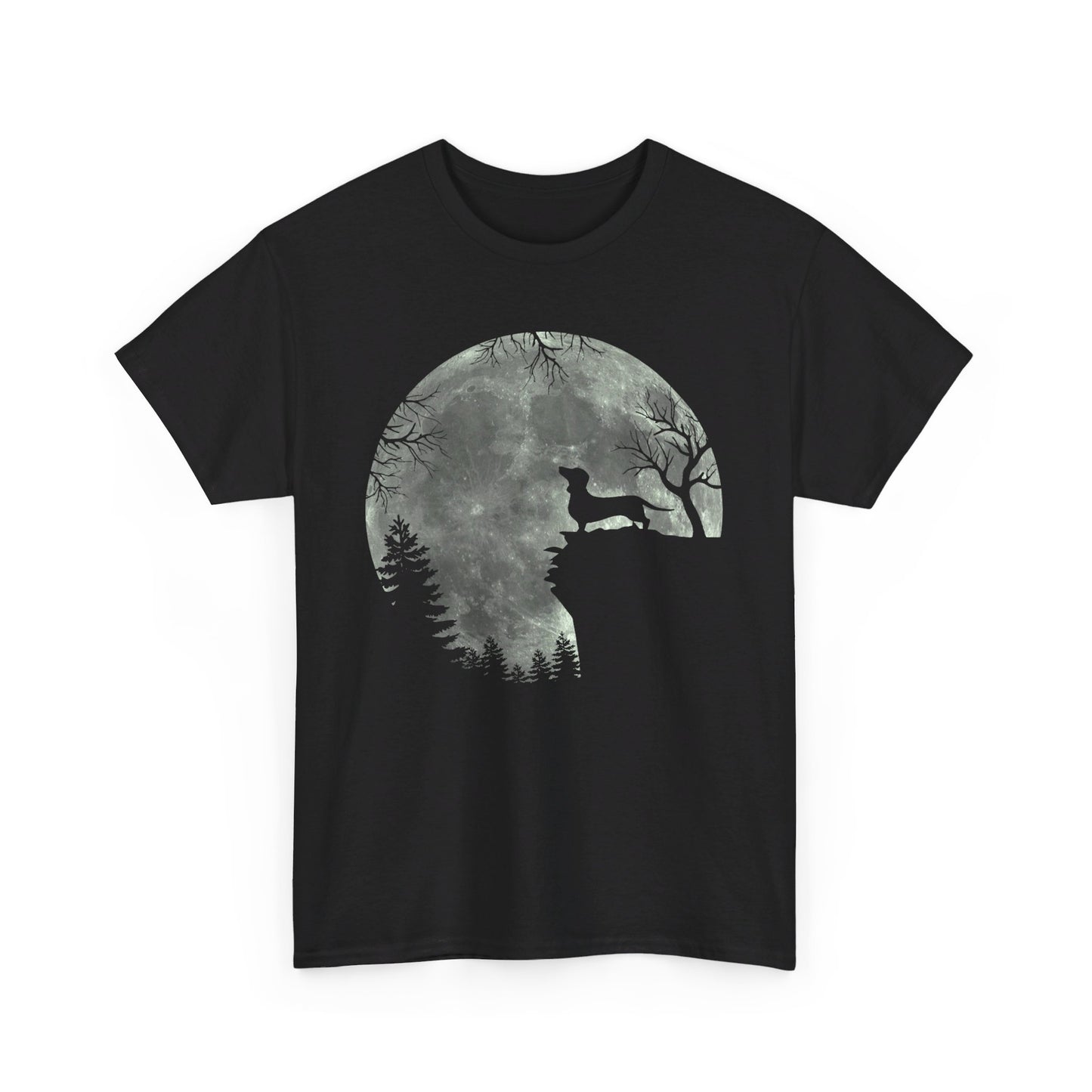 Dachshund And Moon Halloween Shirt