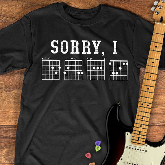 Sorry I DGAF guitar Shirt