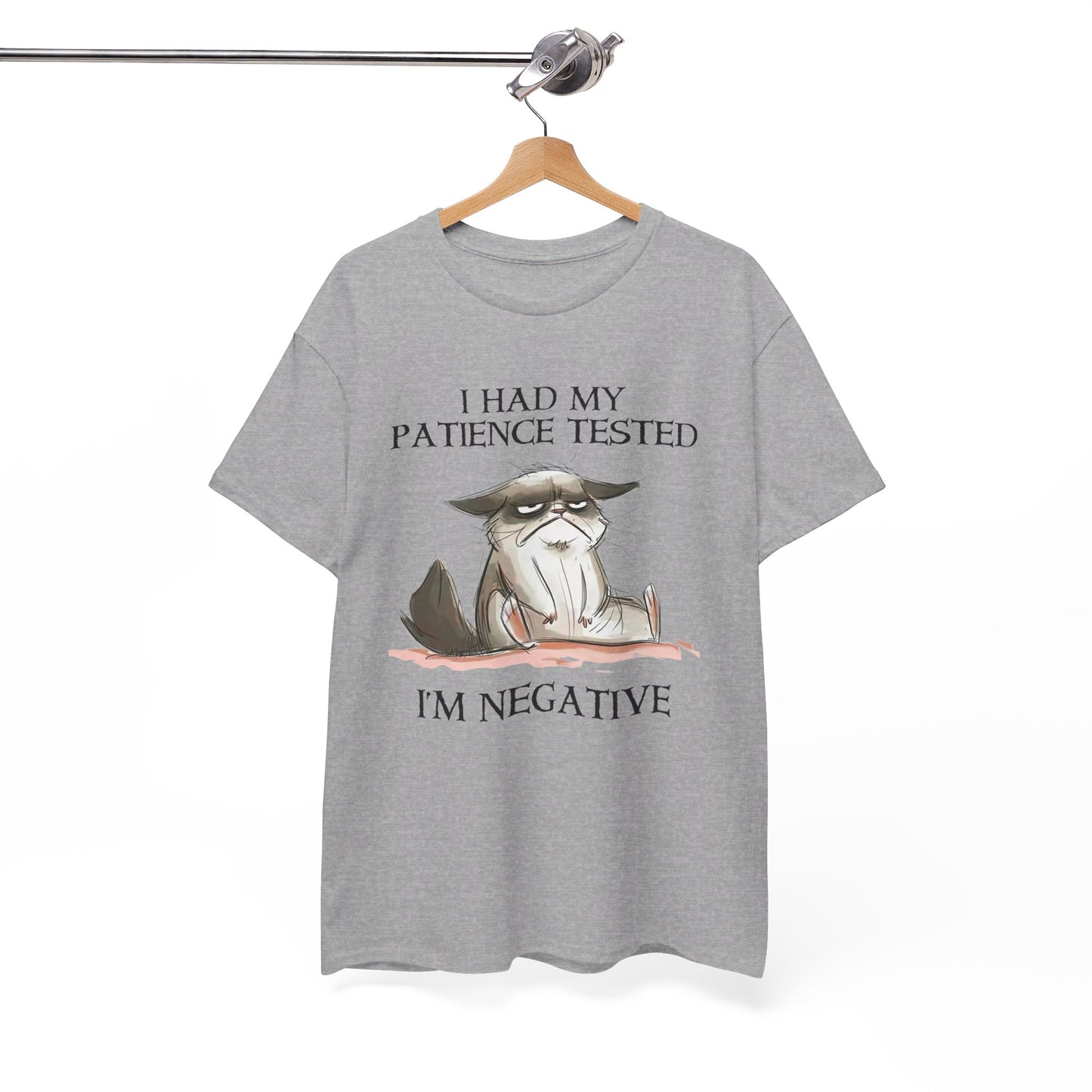 Cat I Had My Patience Tested I'm Negative Shirt