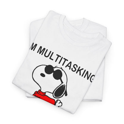 Snoopy Peanuts I'm Multitasking I Can Listen Ignore and Forget at The Same Time Shirt