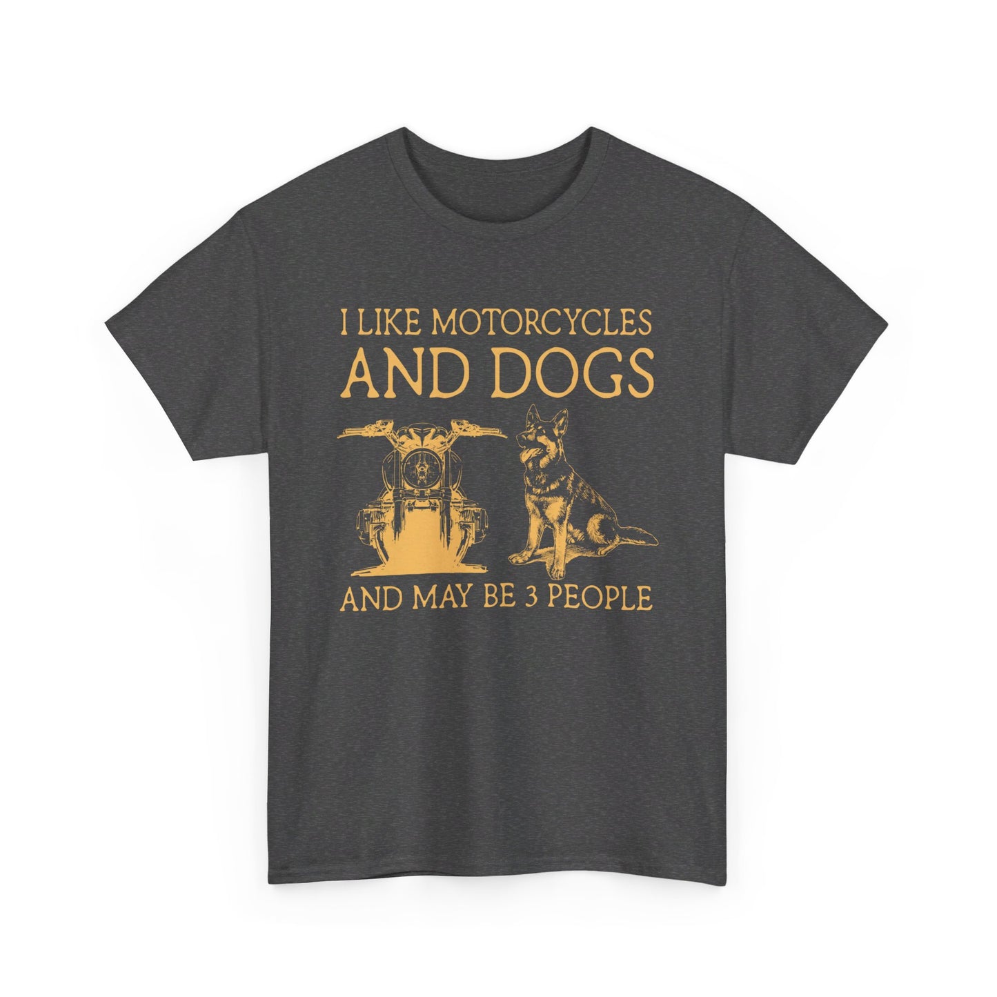 I like motorcycles and dogs german shepherd Shirt