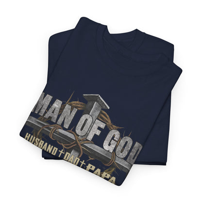 Man of God Husband Dad Papa Shirt