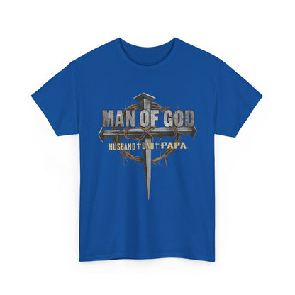 Man of God Husband Dad Papa Shirt