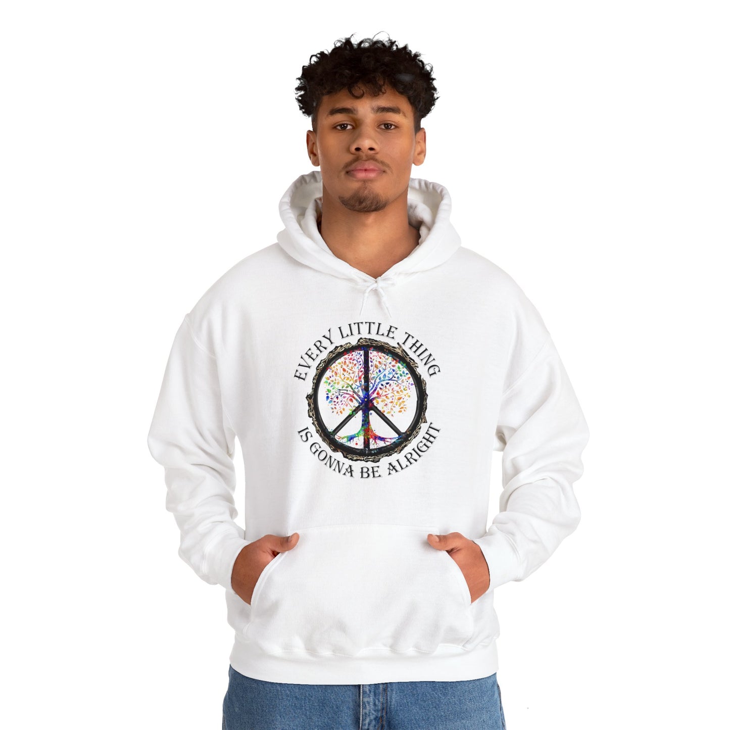 Hippie Every Little Thing Is Gonna Be Alright Hoodie