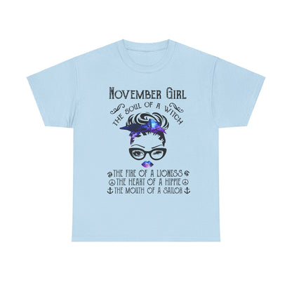 November Girl The Soul Of A Witch Shirt