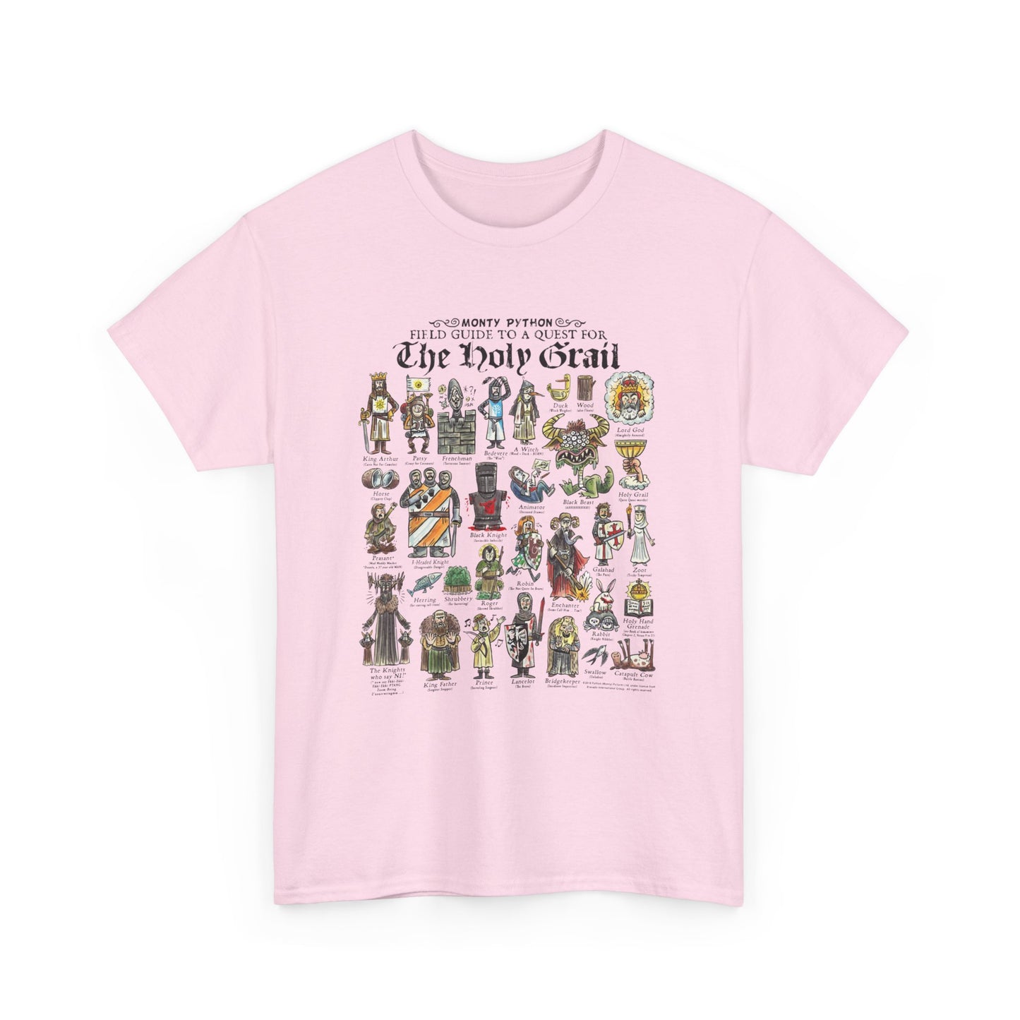 Monty Python Field Guide To A Quest For The Holy Grail T-Shirt