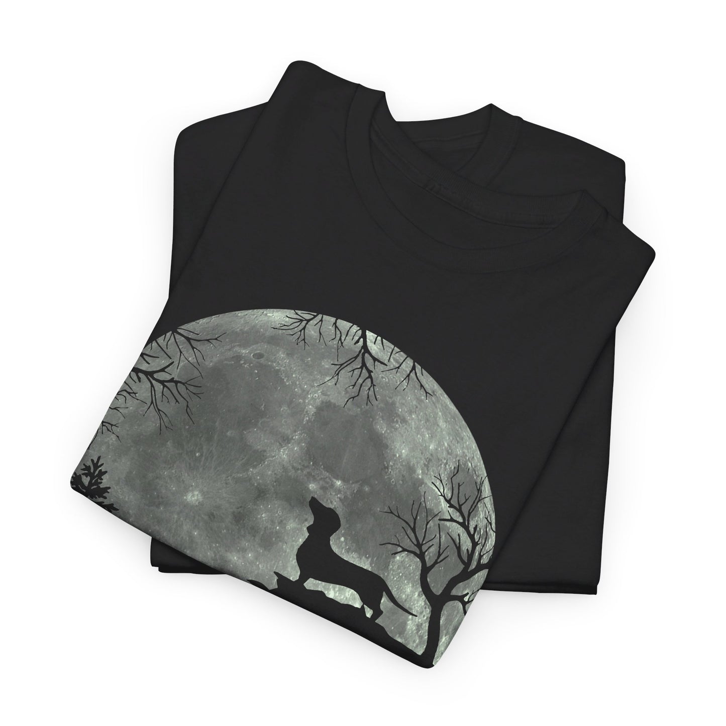 Dachshund And Moon Halloween Shirt