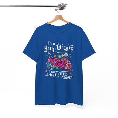 Crochet Knitting with Wizard, I'm A Yarn Wizard I Turn Strings into Things Shirt