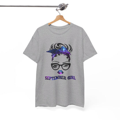 September Girl Birthday Shirt