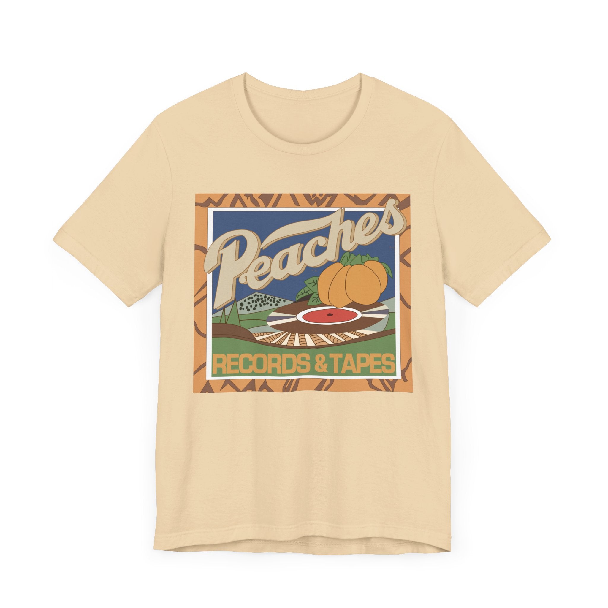 Vintage Peaches Records And Tapes Tshirt
