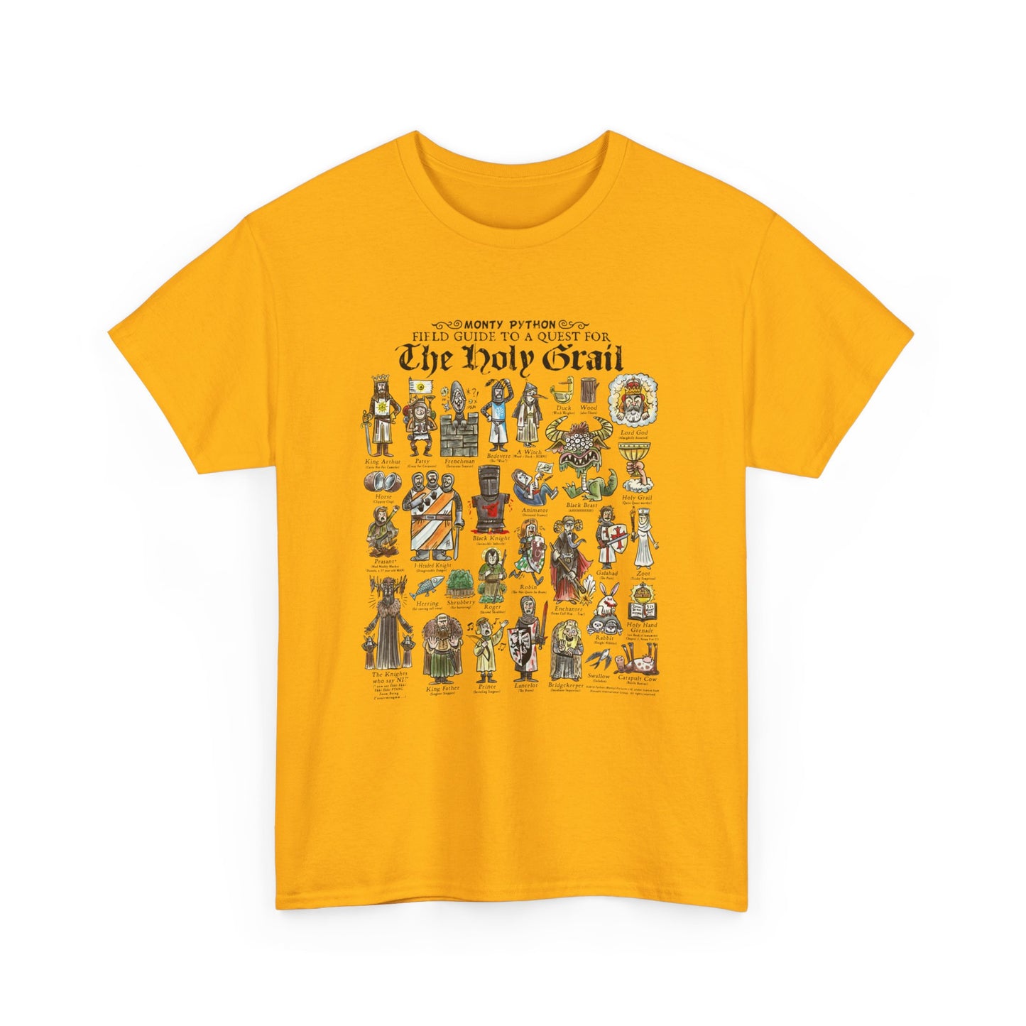 Monty Python Field Guide To A Quest For The Holy Grail T-Shirt