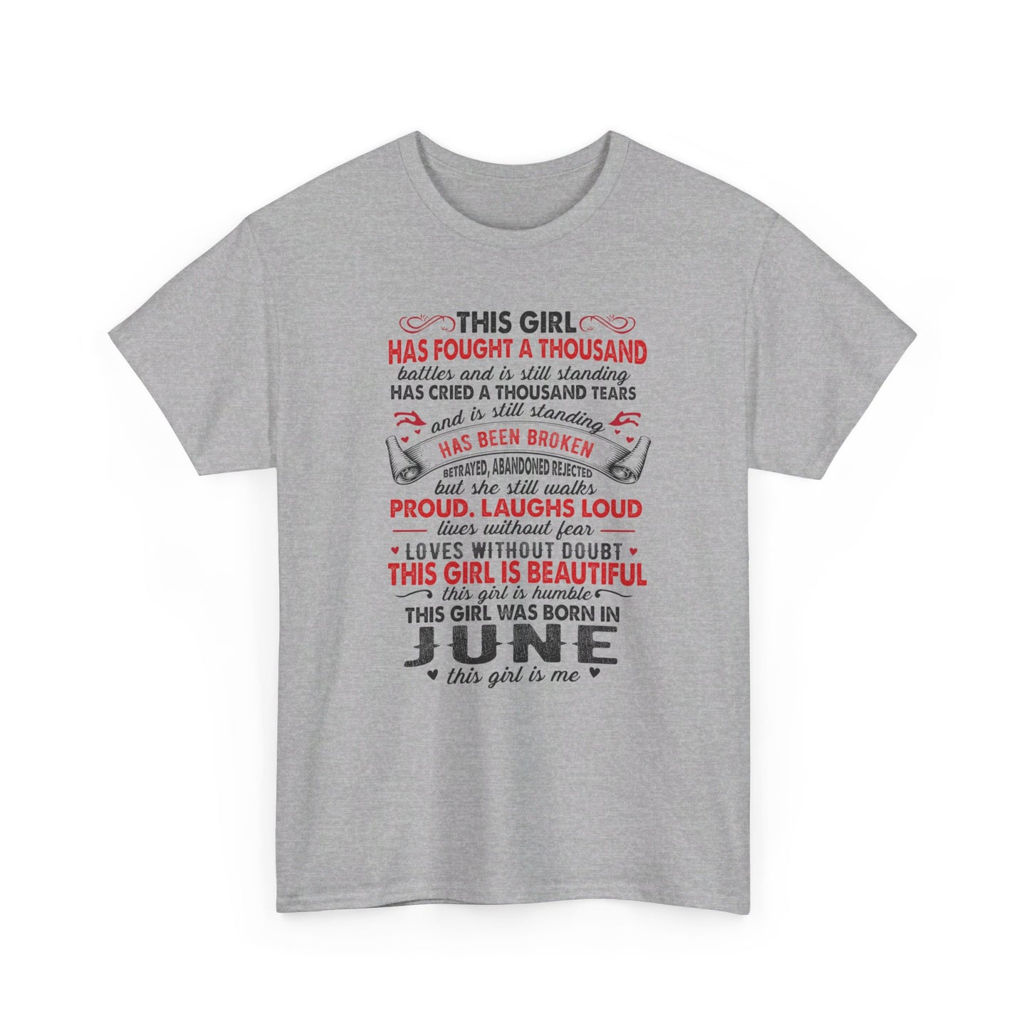 This girl was born in June this girl is me, birthday Shirt